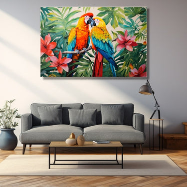 Macaw Couple Painting